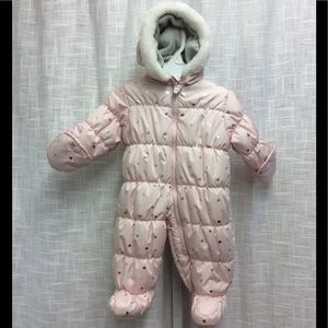 Carters baby pink Snowsuit